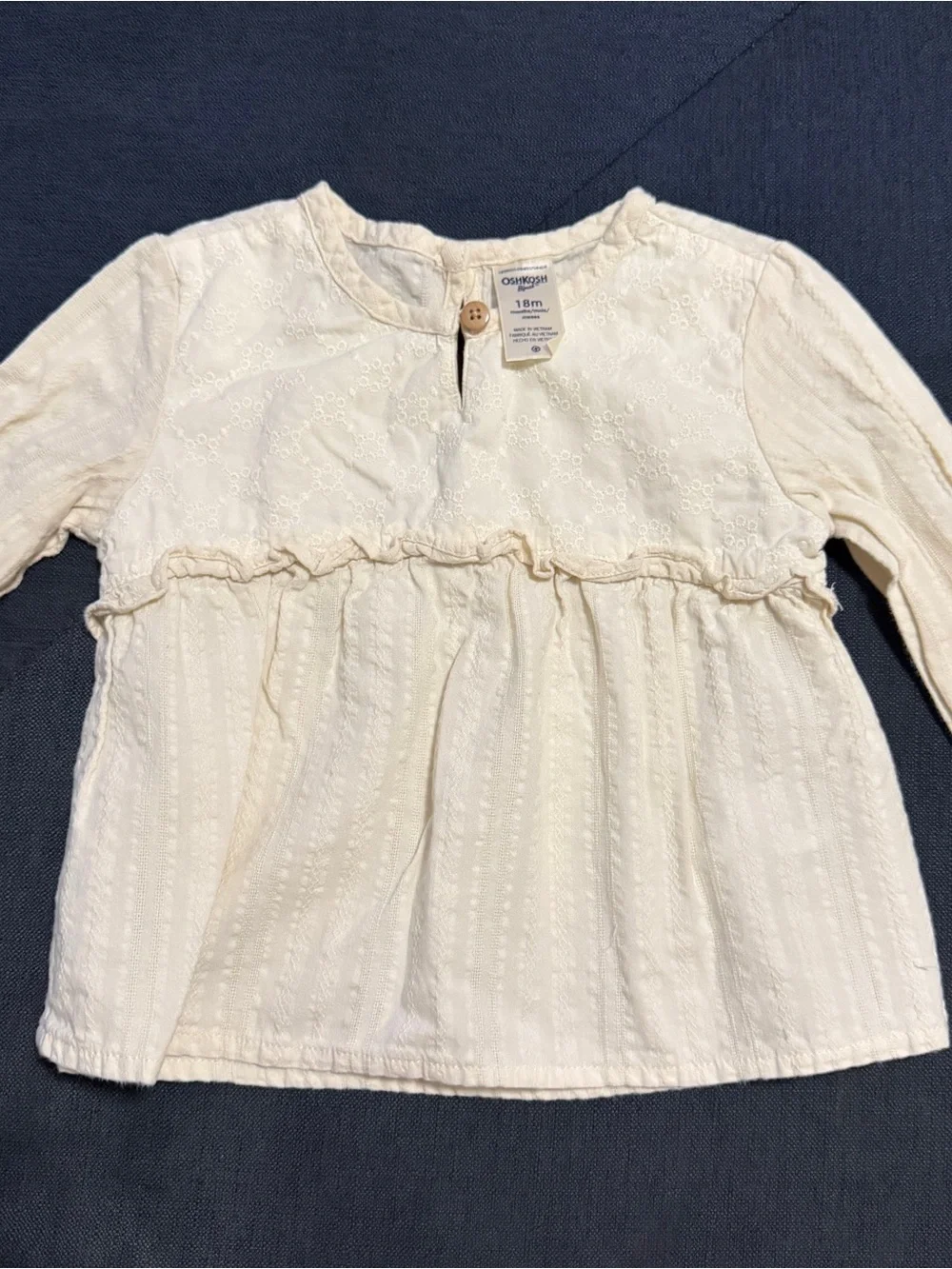 OshKosh B'gosh 18M Long-Sleeve Eyelet Top